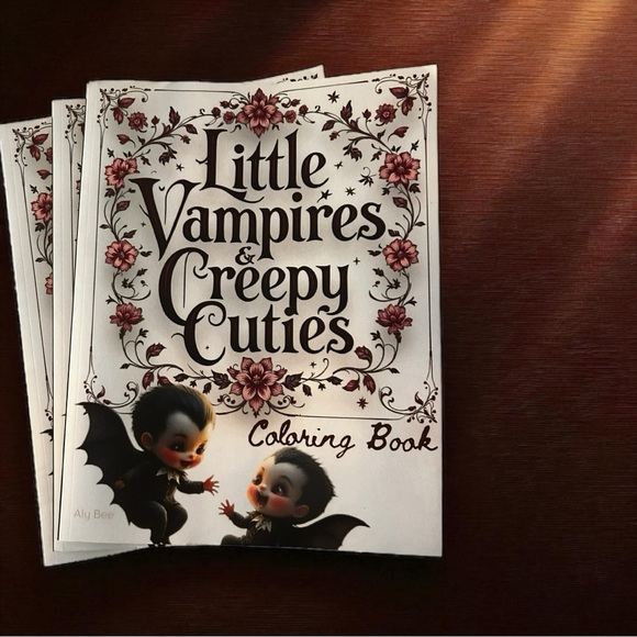 Signed Illustrator Copy of Little Vampires & Creepy Cuties Coloring Book - Picture 1 of 5
